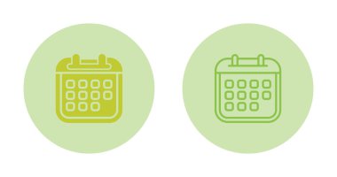 Takvim simgeleri vektör illüstrasyonunu ayarla 