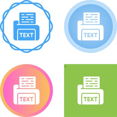 belge simgeleri ayarlandı, vektör illüstrasyonu basit tasarım