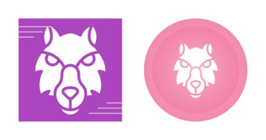 Hayvan kurt ikonları, vektör illüstrasyonu