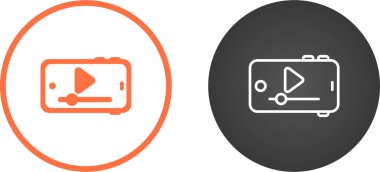 çalma simgelerine sahip cep telefonu beyaz arkaplanda izole edildi.