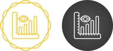 Tanımlayıcı Analitik Web simgesi vektör illüstrasyonu
