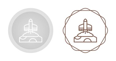 roket ağ ikonu vektör illüstrasyonu