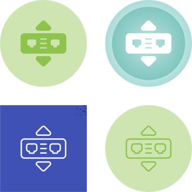 ağ köprüsü ikon vektör çizimi tasarımı