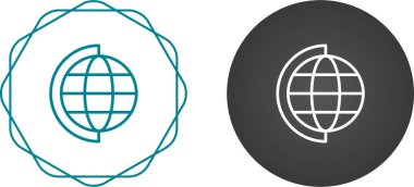 Dünya küresi simgeleri modada izole edilmiş arkaplan