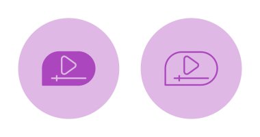 Video Oynat Düğmeleri Ayarlandı. vektör illüstrasyonu