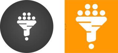 Filtre simgeleri. Web simgeleri basit resimleme     