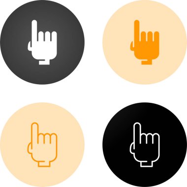 işaret işareti simgeleri ayarlandı. vektör illüstrasyonu