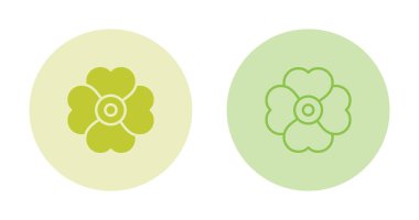 çiçek simgeleri ayarlandı, vektör illüstrasyon tasarım şablonu