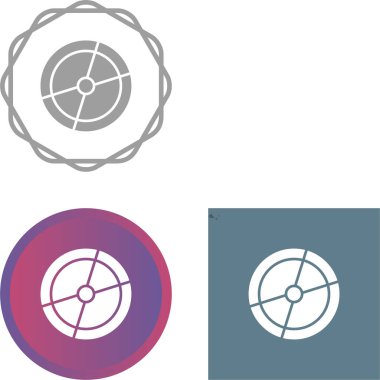 Sıkıştırılmış disk simgesi vektör illüstrasyon tasarımı