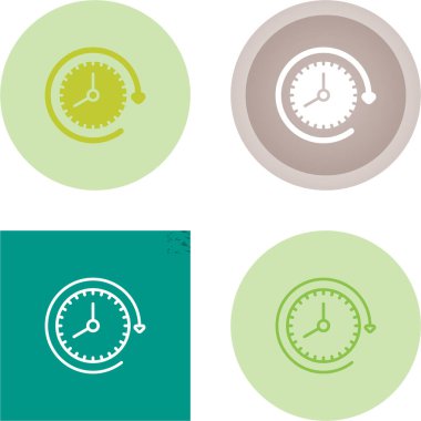 Zaman web simgesi vektör illüstrasyonu