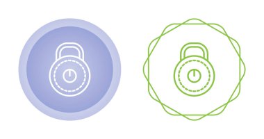 asma kilit web simge vektör çizim