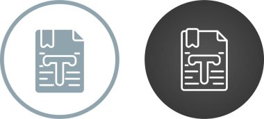 metin simgesi vektör illüstrasyon tasarımı