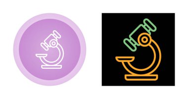 mikroskoplar web simgeleri vektör illüstrasyonu