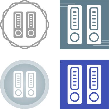 Basit Arşiv simgeleri beyaz arkaplanda izole edildi.