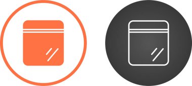 Ziploc çanta ikon vektör illüstrasyon tasarımı