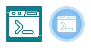 Komut simgeleri ayarlandı, vektör illüstrasyonu