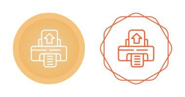 yazıcı vektörü simgeleri basit illüstrasyon