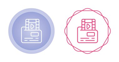 Beyaz arkaplan, vektör illüstrasyonunda bilgisayar dizinleri ve ses dosyaları simgeleri    