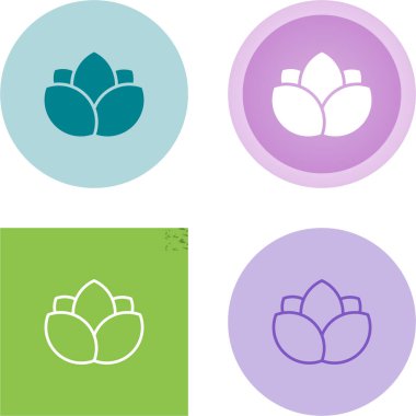 çiçek web simgesi vektör illüstrasyonu