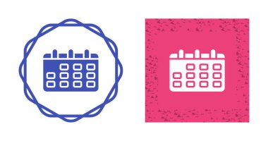 Takvim Icons set, vektör çizim 