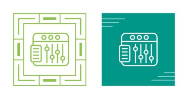 Vector design equalizer icon sign