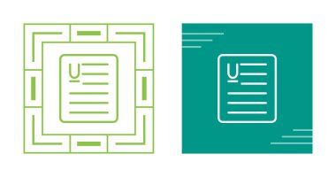 Belge Altı çizili simgeler vektör illüstrasyonunu ayarla 