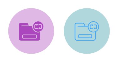 dizin yedekleme simgeleri ayarlandı, basit illüstrasyon 