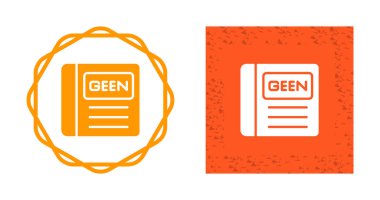 Green Book icons set, vector illustration