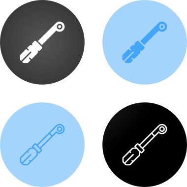 Boru ipliği simgeleri ayarlandı, vektör illüstrasyonu