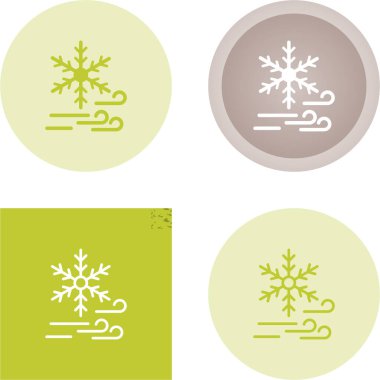 Kar Tanesi simgesini beyaz arkaplanda izole et. Vektör.