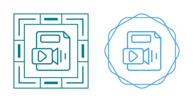Beyaz arkaplanda 4 video oynatıcı simgesi izole edildi, video kamera, işaret, sembol. vektör illüstrasyonu 