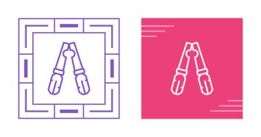 Kablo Crimper simgeleri seti, vektör illüstrasyonu basit tasarım