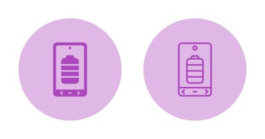 akıllı telefon simgeleri ayarlandı, vektör illüstrasyonu basit tasarım
