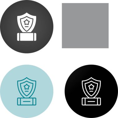 Kalkan simgeleri ayarlandı, Koruma ve Güvenlik, Vektör İllüzyonu