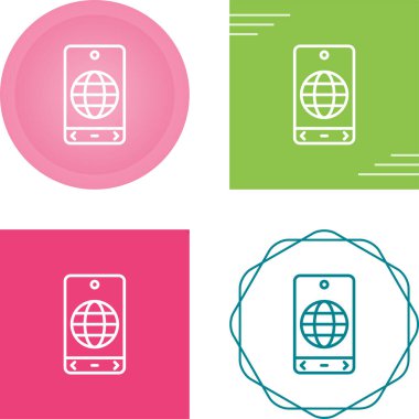 genel ağ web simgesi vektör illüstrasyonu