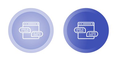 Sohbet konuşma baloncukları ayarlandı, vektör illüstrasyonu 