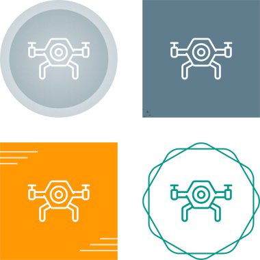 İnsansız hava aracı web simgeleri basit illüstrasyon