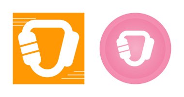 Beyaz arkaplanda izole edilmiş basit jandarma simgesi