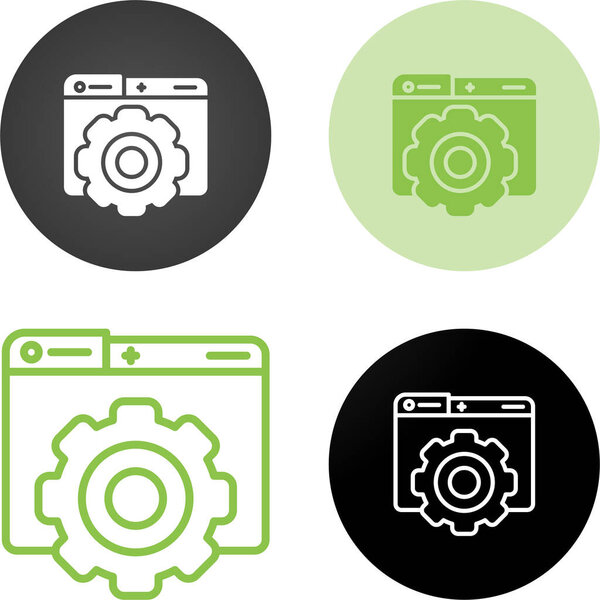 computer folders with gears on white background 