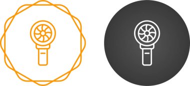 İzole edilmiş ince düz simgelerin toplanması - küçük elektrikli vantilatörler