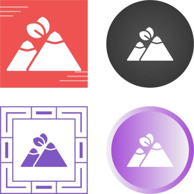 dağlar web simgesi çizimi