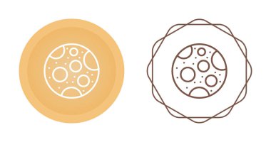 Dolunay hava ikonları ayarlandı. Vektör illüstrasyonu