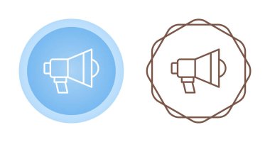 Megafon. Web simgesi basit illüstrasyon 