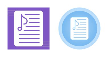 müzik listesi simgesi seti, vektör illüstrasyonu