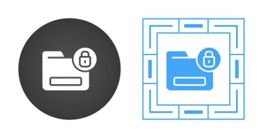 Kilitli dizin simgeleri ayarlandı, vektör illüstrasyonu basit tasarım