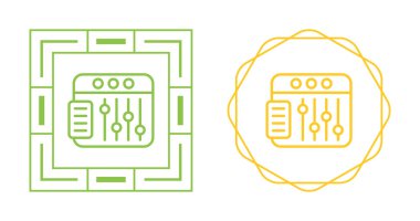 Vector design equalizer icon sign