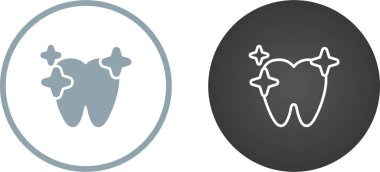 Temiz diş ağı ikonu vektör illüstrasyonu