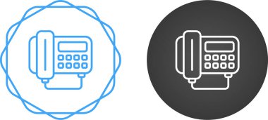 Telefon simgeleri, vektör illüstrasyonu