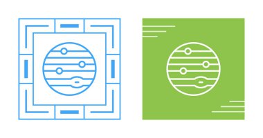 Gezegen web simgeleri vektör illüstrasyonunu ayarla 