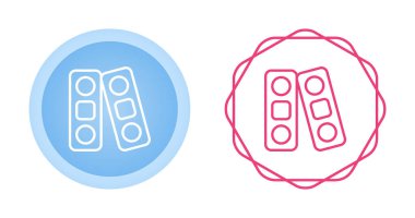 Dosya Dizinleri Web simgesi vektör çizimi